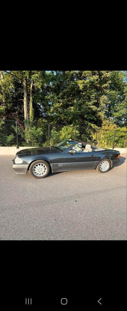 Prachtige mercedes sl 300 bj 91, Auto's, Mercedes-Benz, Particulier, SL, Benzine, Cabriolet, Automaat, Zilver of Grijs, Grijs