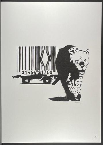 Banksy - Barcode Leopard beschikbaar voor biedingen