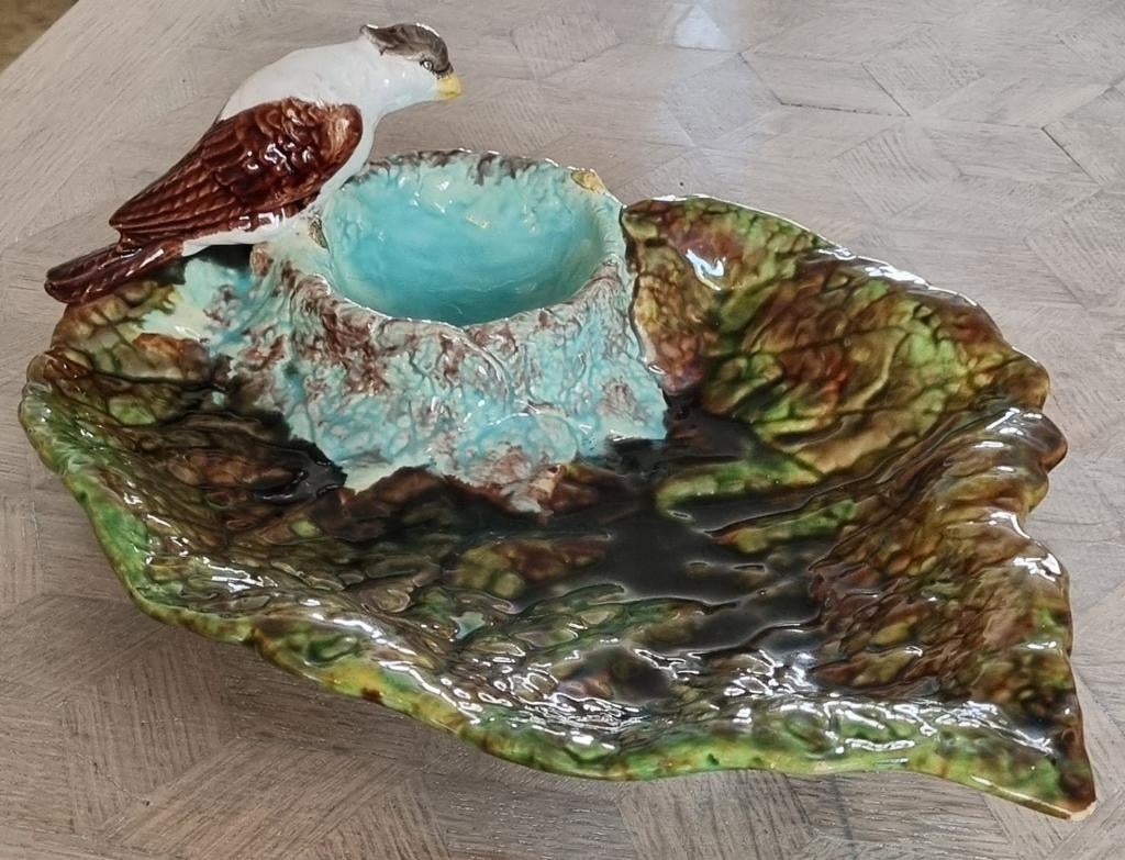 Bol en majolique avec oiseau, Enlèvement ou Envoi