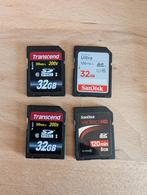 SD kaartjes, Audio, Tv en Foto, Foto | Geheugenkaarten, SD, Gebruikt, 32 GB, Videocamera