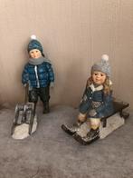Winter beeldjes- jongen 16cm hoog, Ophalen of Verzenden, Zo goed als nieuw