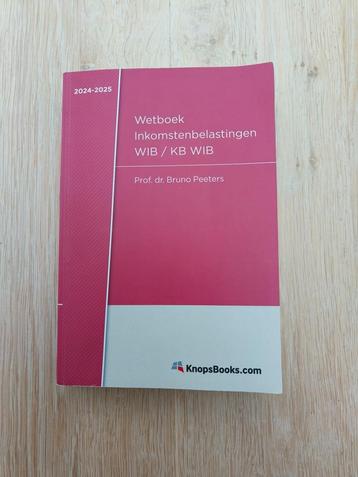 Wetboek Inkomstenbelastingen WIB / KB WIB 2024-2025 beschikbaar voor biedingen