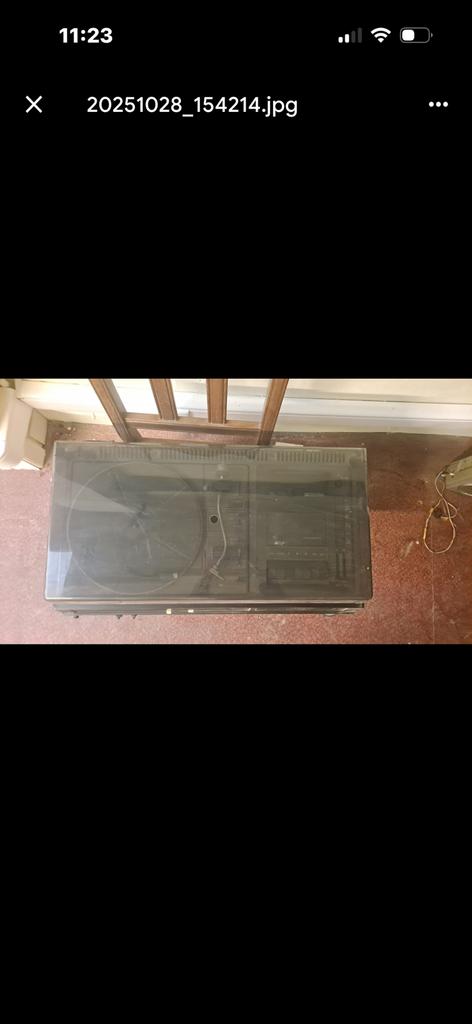 Oude platen speler en radio, Ophalen, Zo goed als nieuw