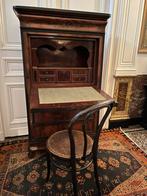 ANTIEKE SECRETAIRE KAST WORTELNOOT MARMER VEEL RUIMTE, Ophalen