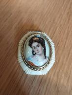 Vintage porseleinen broche van Limoges. 50 jaar, Antiek en Kunst, Antiek | Porselein, Ophalen