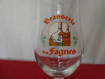 4 verres "Brasserie des fagnes" beschikbaar voor biedingen