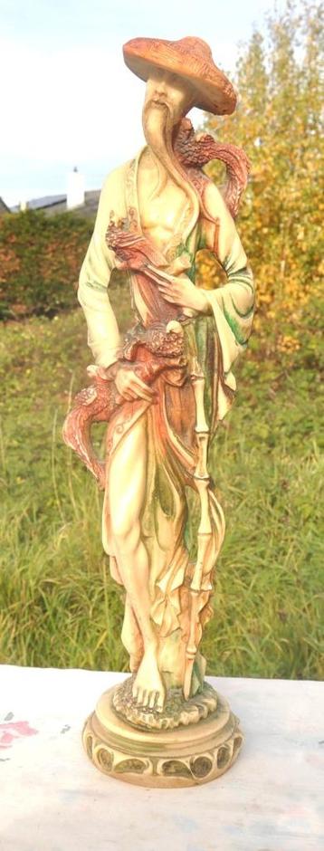statue asiatique en resine 47 cm  beschikbaar voor biedingen