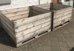 2 Grote Rechthoekige Fruitkisten in perfecte staat, Tuin en Terras, Bloembakken en Plantenbakken, Ophalen, 100 cm of meer, Nieuw