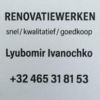 Renovatiewerken/Schilderwerken, tegels,gyproc,plamuur, Ophalen