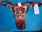 Sexy string met vlinder donker rood (NIEUW), Geen merk, Ophalen of Verzenden, Rood, String