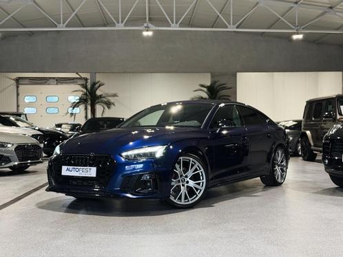 Audi A5 Sportback S-Line Navarra Blauw - 12 Mnd Garantie, Auto's, Audi, Bedrijf, Te koop, A5, ABS, Achteruitrijcamera, Adaptieve lichten