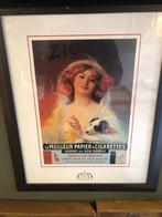 Prachtige Ingelijste Brocante Reclameposter., Verzenden, Gebruikt, Reclamebord