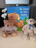 Voorleesboek papa ik vind je lief met 2 knuffelbeertjes, Boeken, Fictie algemeen, Jongen of Meisje, Nieuw, Ophalen of Verzenden