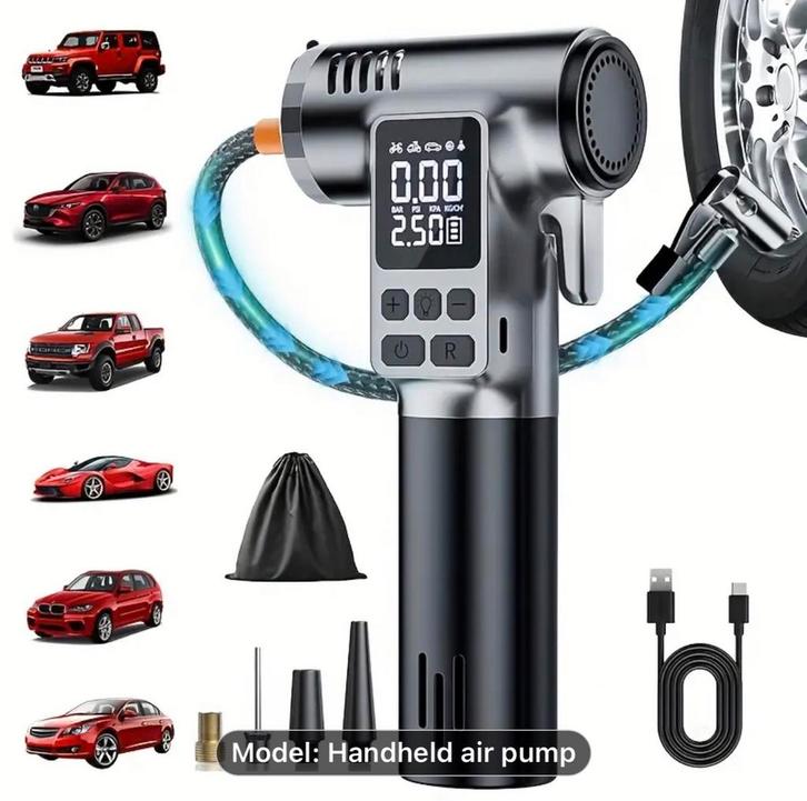 Draagbare bandenpomp, Auto diversen, Autoradio's, Nieuw, Ophalen of Verzenden