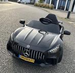 Mercedes GT-R AMG zwart 12V RC / Leder / Rubberban, MP3 AUX, Kinderen en Baby's, Speelgoed | Buiten | Accuvoertuigen, Ophalen of Verzenden
