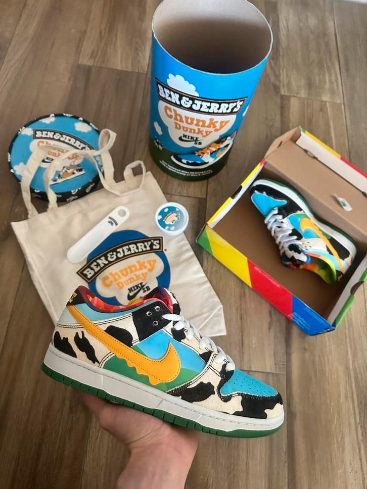 Nike SB Dunk Low Ben & Jerry's Chunky Dunky 43, Kinderen en Baby's, Overige Kinderen en Baby's, Nieuw, Ophalen of Verzenden