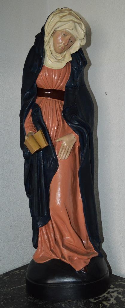Sint Anna , 75 cm gietklei, Antiek en Kunst, Antiek | Religieuze voorwerpen, Ophalen