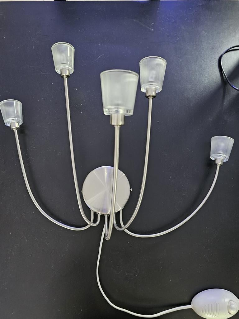 Wandlamp met glazen kapjes, Enlèvement ou Envoi