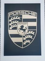 Cadre décoratif avec logo Porsche Design en relief., Collections, Marques automobiles, Motos & Formules 1, Enlèvement ou Envoi