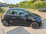 Fiat 500 Lounge 1.2 2016, Auto's, Voorwielaandrijving, 4 cilinders, Leder en Stof, Zwart