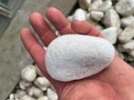 Witte carrara keien, Tuin en Terras, Ophalen, Gebruikt, Wit, Kei