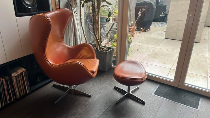 Egg Chair Fritz Hansen, Maison & Meubles, Canapés | Repose-pieds & Poufs, Utilisé, Enlèvement