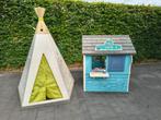 Smoby ijsjeshuis en tipi, Kinderen en Baby's, Speelgoed | Buiten | Speelhuisjes, Ophalen, Gebruikt, Plastic