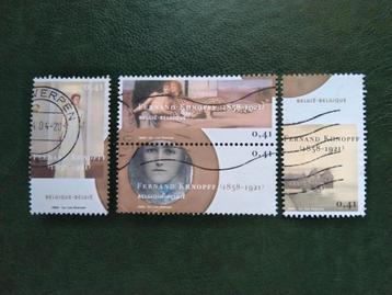 Art sur timbres, Fernand Khnopff, 2004, Envoi, Affranchi, Autres thèmes