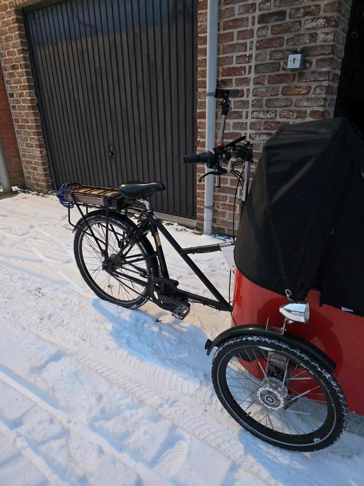 Electrische Bakfiets Nihola Family, Fietsen en Brommers, Fietsen | Bakfietsen, Zo goed als nieuw, Overige merken, 2 kinderen, Elektrisch