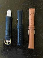 Lot de 3 bracelets de montre vintage cuir, Handtassen en Accessoires, Overige Accessoires, Ophalen of Verzenden, Nieuw