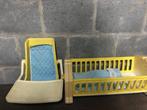 FISHER PRICE Vintage bedje met muziek en stoeltje, Kinderen en Baby's, Speelgoed | Fisher-Price, Ophalen of Verzenden, Gebruikt