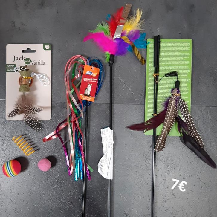 Kattenspeelgoed set nr 3, Dieren en Toebehoren, Kattenspeelgoed, Nieuw, Ophalen of Verzenden