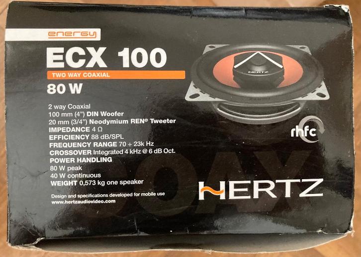 Hertz ECX 100.5 Energy series 2-weg coaxiale speakers, Auto diversen, Autospeakers, Nieuw, Ophalen