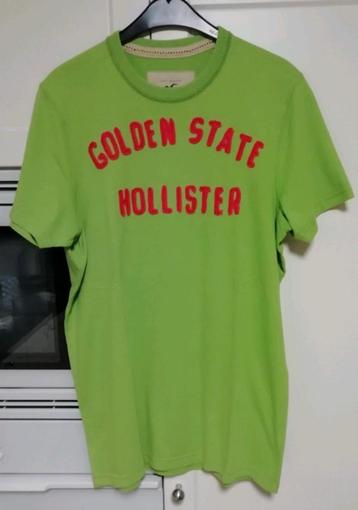 T-shirt Hollister vert citron pour homme L