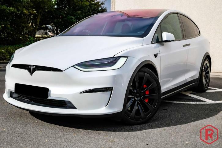 Tesla Model X Plaid 1020pk FSD 4 Turbine AWD Garantie, Auto's, Tesla, Bedrijf, Te koop, Model X, 360° camera, 4x4, ABS, Achteruitrijcamera