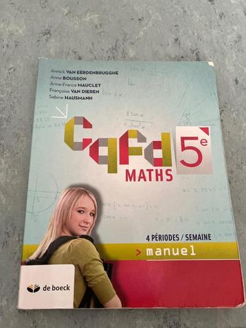 CQFD 5e Maths 4 périodes/semaine, Comme neuf, Enlèvement, Secondaire, De boeck