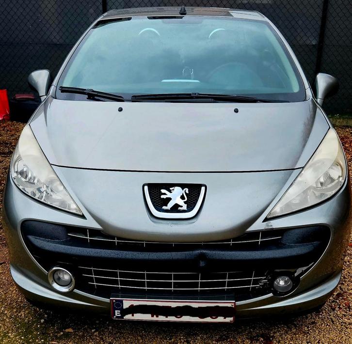 Peugeot 207 cc, Auto's, Peugeot, Trekhaak, Benzine, Euro 4, Cabriolet, 2 deurs, Handgeschakeld, Zilver of Grijs, Zwart, Leder en Stof
