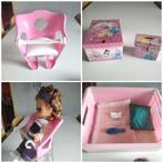 Spelset voor kinderen/poppenfietsstoel/spaarpot/opbergbak, Ophalen of Verzenden, Gebruikt