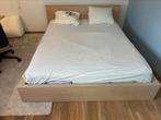 Tweepersoonsbed 160x200 cm met lattenbodem, Huis en Inrichting, Slaapkamer | Bedden, Ophalen, Verstelbaar, Bruin, Tweepersoons