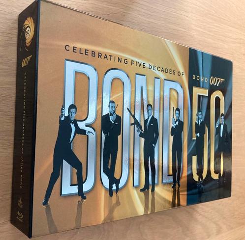 Celebrating five decades of Bond 007 (22 blue ray dvd’s), Cd's en Dvd's, Dvd's | Klassiekers, Nieuw in verpakking, Thrillers en Misdaad