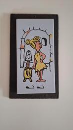 Prachtige vintage keramische tegel van Wilma,  flintstones., Ophalen of Verzenden, Zo goed als nieuw, Tv, Overige typen