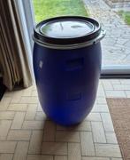 Kunststof vat 120 L, afsluitbaar met metalen ring, Tuin en Terras, Regentonnen, 75 tot 150 liter, Ophalen, Nieuw, Kunststof