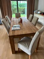 Eettafel met 6 stoelen, Ophalen, Zo goed als nieuw