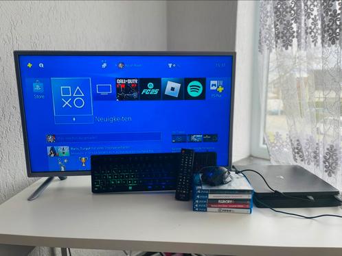 PlayStation 4 slim 500 GB plus LG tv en games accessoires, Games en Spelcomputers, Spelcomputers | Sony PlayStation 4, Zo goed als nieuw