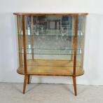 Stijlvolle art-deco vitrine “Pauline” met bloemgravure, Huis en Inrichting, Met deur(en), 100 tot 150 cm, Zo goed als nieuw, 25 tot 50 cm