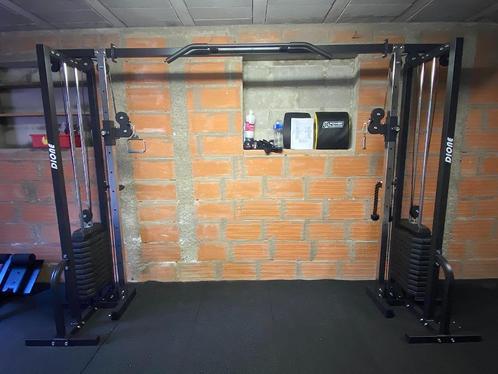 NIEUW DIONE Cable Crossover Fitness Station inclusief 2x80KG, Sports & Fitness, Équipement de fitness, Neuf, Enlèvement ou Envoi