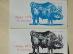'76 Hommage à Picasso menukaarten Stier St Lucasfeest Vlaska, Ophalen of Verzenden