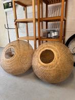 Deux abat-jour maison du monde Miley en rotin D60, Ophalen, Zo goed als nieuw
