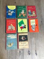 lot de 8 livres Babar années 30 environ, Boeken, Meerdere stripboeken, Ophalen, Gelezen, Jean Laurent de Brunhoff