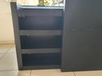 Achterwand bed Malm met inglijdende nachtkastjes, opgeruimd, Ophalen, Zo goed als nieuw